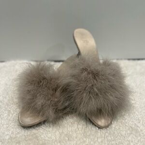 Zara kitten heels with feather size 37